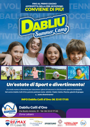 Centri Estivi 2025 Dabliu Colli D'Oro